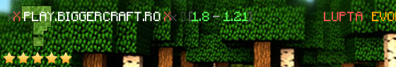play.biggercraft.ro Minecraf Server Banner