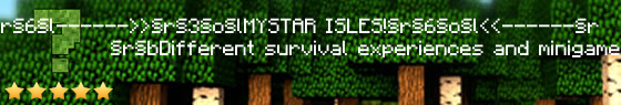 mystarisles.mc-shock.com Server Banner