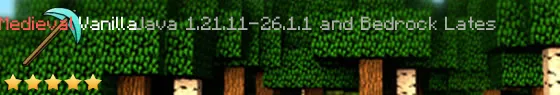 Medieval Vanilla Live Banner
