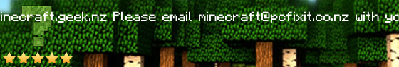 minecraft.geek.nz Server Banner