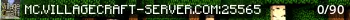mc.villagecraft-server.com Live Banner Small