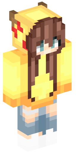 PikaGirl Minecraft Skin Preview on Minecraft.Co.Com