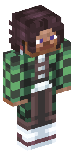 TanjiroKamado Minecraft Skin Preview on Minecraft.Co.Com
