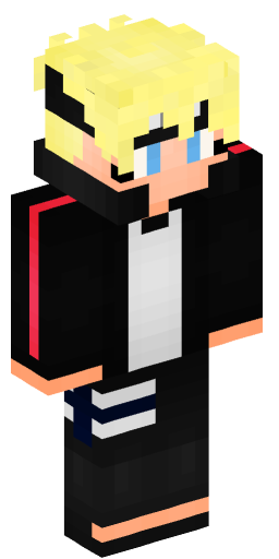 BorutoUzumaki Minecraft Skin Preview on Minecraft.Co.Com
