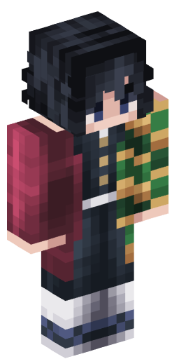GiyuuTomioka Minecraft Skin Preview on Minecraft.Co.Com