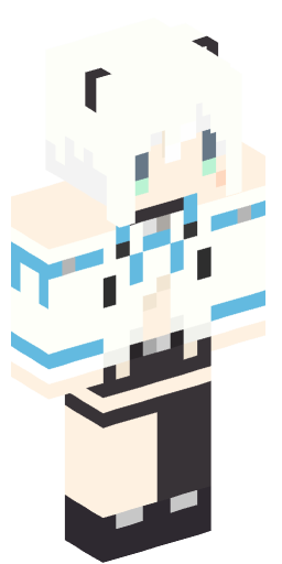Hololive_Fubuki Minecraft Skin Preview on Minecraft.Co.Com